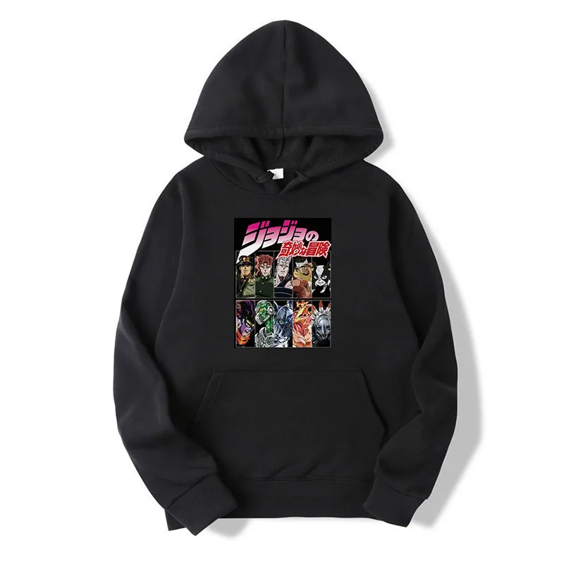 

Anime Jojo Bizarre Adventure Hoodie Sweatshirts Men Women Fashion Casual Cool Pullover Student Harajuku Streetwear Hoodies