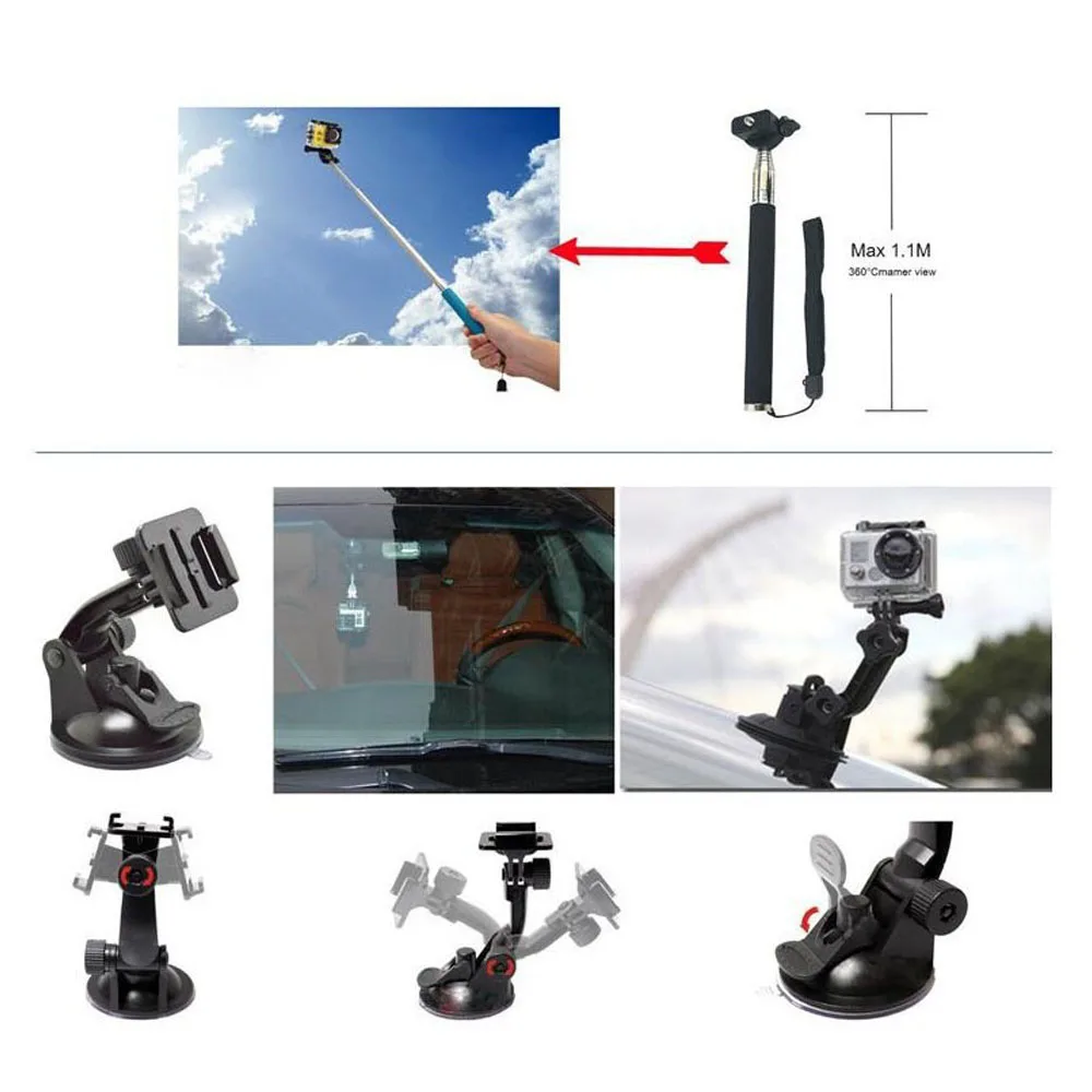 Набор аксессуаров GloryStar 49 in 1 для GoPro Hero4 3 + 2 Xiaomi SJCAM лыжный Цикл Туризм Спорт на