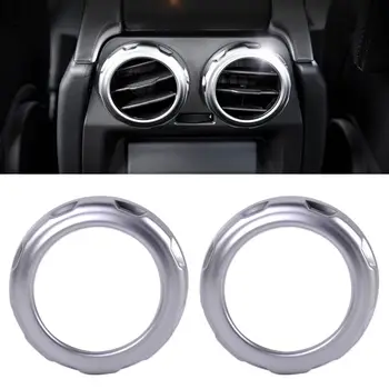 

2pcs chrome Rear Armrest Box Air Conditioning Trim Cover for Land Rover Range Rover Sport Discovery 4 2009 - 2012 2013