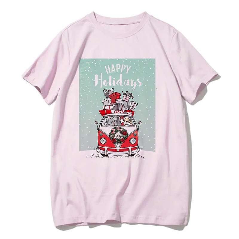 Новинка, женская футболка с оленем kawaii, модная, Рождественская, Harajuku, футболка с коротким рукавом, белая, подходит для всех сезонов, футболка, Топы, одежда