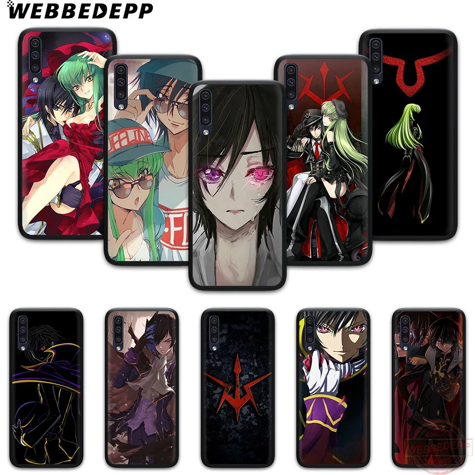 WEBBEDEPP Code Geass мягкий чехол для телефона с изображением цветов Samsung A10S A6 7 8 9 A10 20 A40 A50