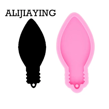 

DY0116 DIY Shiny light Key ring decoration molds keychain silicone epoxy resin molds not sticky