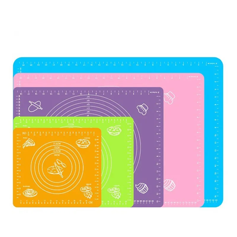 Kitchen Accessories Silicone Baking Mats Sheet Pizza Dough Non-Stick Maker Holder Pastry Cooking Tools