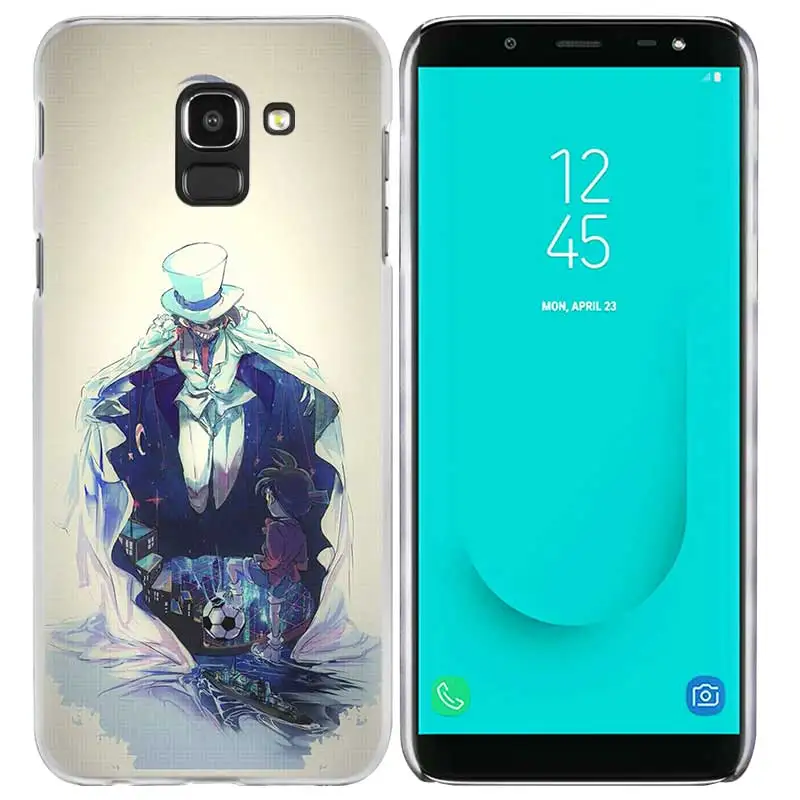 Детектив Конан чехол с рисунком из аниме для samsung Galaxy A50 A80 A70 A60 A40 A30 A20 A20e A10 A9 A7 A6 Note 8, 9, 10, плюс 5G прочное портмоне - Цвет: 06