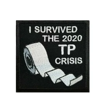 

3'' Funny I Survived The 2020 Toilet Paper Crisis Embroidered Iron On Patch