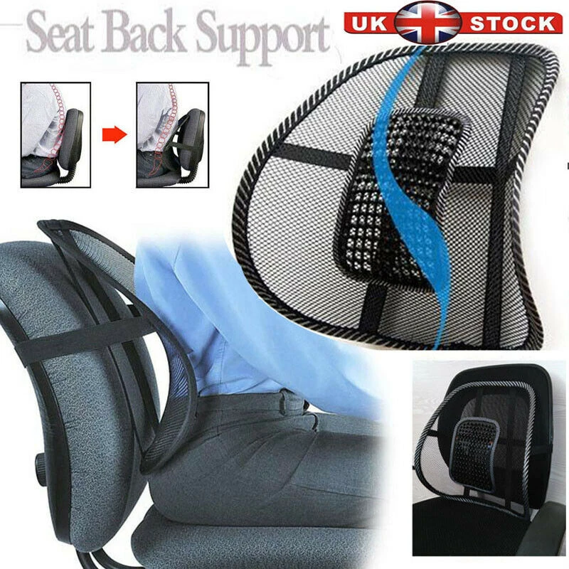 Seat Cooling Cushion Support Waist Cushion Auto Back Pad Chair Massage Lumbar JJ 