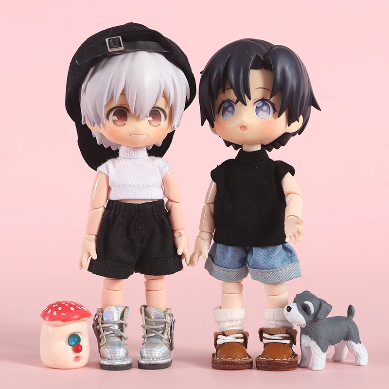 Doll Clothes Doll Clothes Accessories Doll Accessories ob11 Baby Clothes Wild Sleeveless T-shirt Doll Clothes Vest gsc Element Molly Doll yunnai 1 / 12bjd Accessories