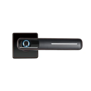 

Zinc alloy smart Fingerprint Lock semiconductor sensor read support Fingerprint / Mechanical Key unlock for Wooden / Metal Door