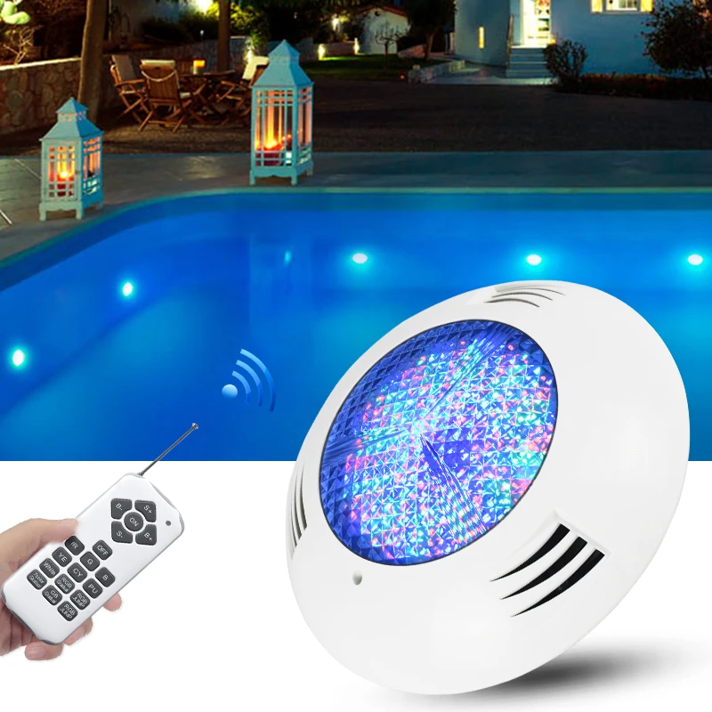 High quality LED simming pool light IP68 waterproof underwater lights AC12V swimming pool wall mounted lamp with remote control