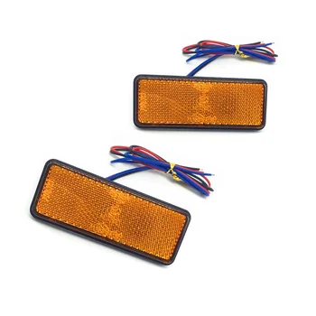 

Motorcycle Scooter 24LED Tail-Brake Stop Turn Signal-Lamp Rectangle Reflector Led Taillights Reflectors