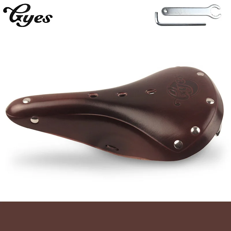 Кожаное седло Gyes/кожаное в стиле ретро/кожаное Gyes из натуральной коровьей кожи GS17