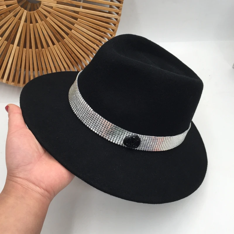Новая Черная джазовая Кепка Женская британская капающая Вощеная фетровая шляпа шерстяная шляпа в европейском и американском стиле восстанавливающая древние способы Джокер маленькая шляпа