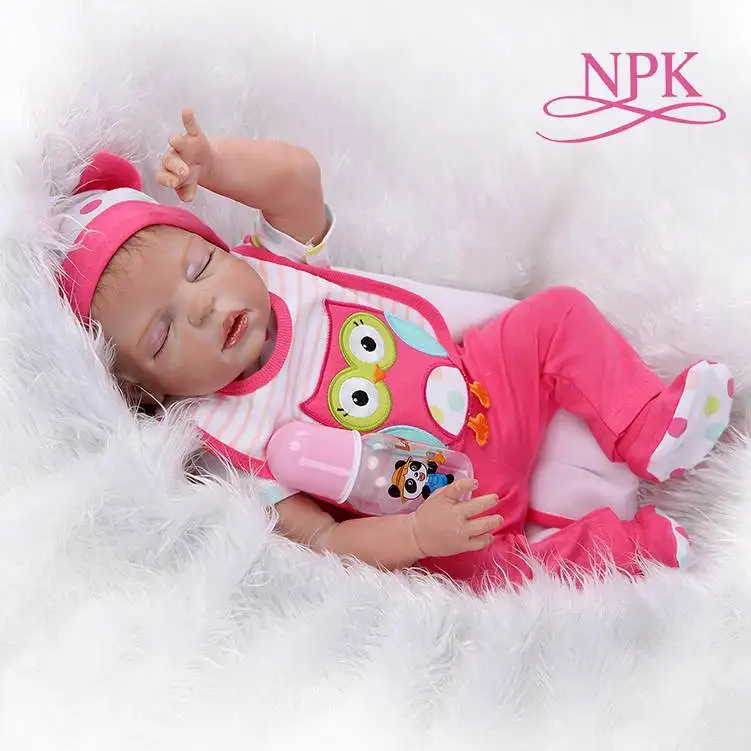 

48CMbebes realistic reborn premie newborn baby doll hand detailed painting sleeping baby full body silicone Anatomically Correct
