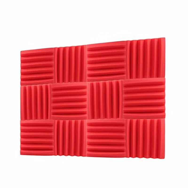 30X30X5 см Звукоизоляционная губка, шесть слотов акустическая пена панель стоп поглощение студия Ktv звук для домашнего декора искусство спальня ванная комната L
