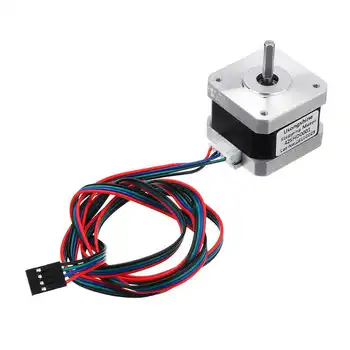 

Nema 17 Stepper Motor Bipolar 4 Leads 34Mm 12V 1.5 A 26Ncm(36.8Oz.In) 3D Printer Motor 42Shd0001