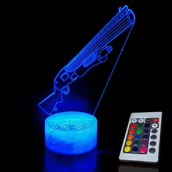 

Acrylic Lights Bedroom Decoration NightLight LED Sleep Light Projection Lamp Toys Battle Royale Kids Christmas Gifts