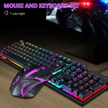 

New Gaming Mechanical Keyboard Tf200 Rainbow Backlight Usb Ergonomic Gaming Keyboard for PC Laptop Colorful Backlight Keyboard