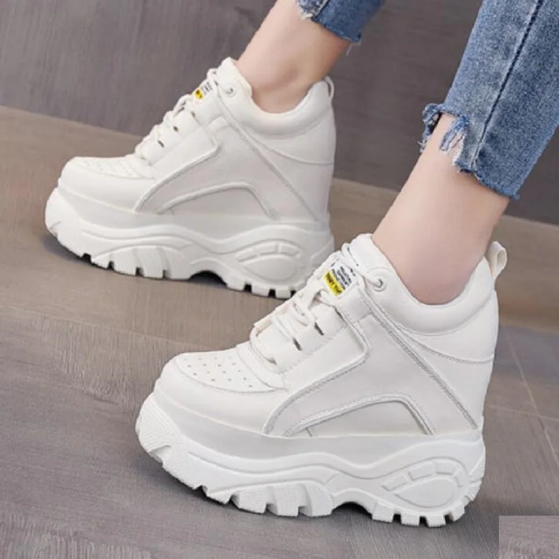 Korean Version of Spring and Autumn Increased Shoes 12cm Super