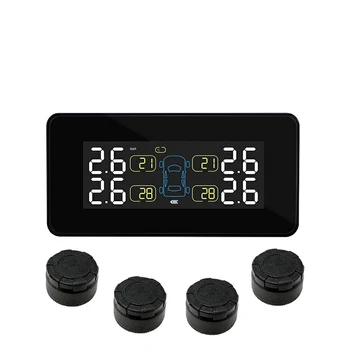 

2020 TPMS Tire Pressure Sensor Monitoring System Solar TMPS Display Car 4 Wheel External Internal Tyre Pressure Sensors