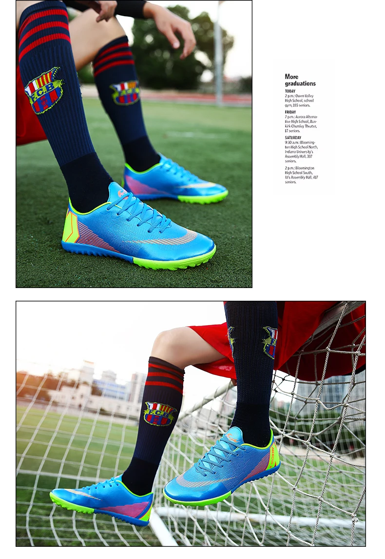 Football Shoes Men Turf Spikes Football Boy Women Outdoor Athletic Trainers Sneakers Adults Brand Professional Soccer Futbol (21)