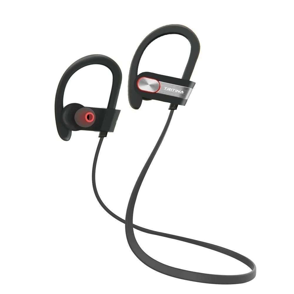 Спортивные Bluetooth наушники Встроенный микрофон стерео звук Форма уха советы пот