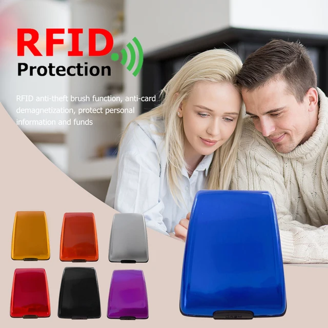 Alumínium Ötvözet Rfid Hitelbankkártya-Tulajdonos Férfi Férfiak Pénztárca Pénz Táska Többfunkciós Névjegykártya Pénztárcák Zsebszervezője - Image 2