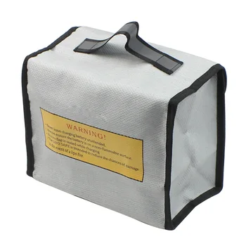 

215x155x110mm Fireproof RC LiPo Battery Portable Explosion-Proof Safety Bag Safe Guard Charge Sack With Handle F20874
