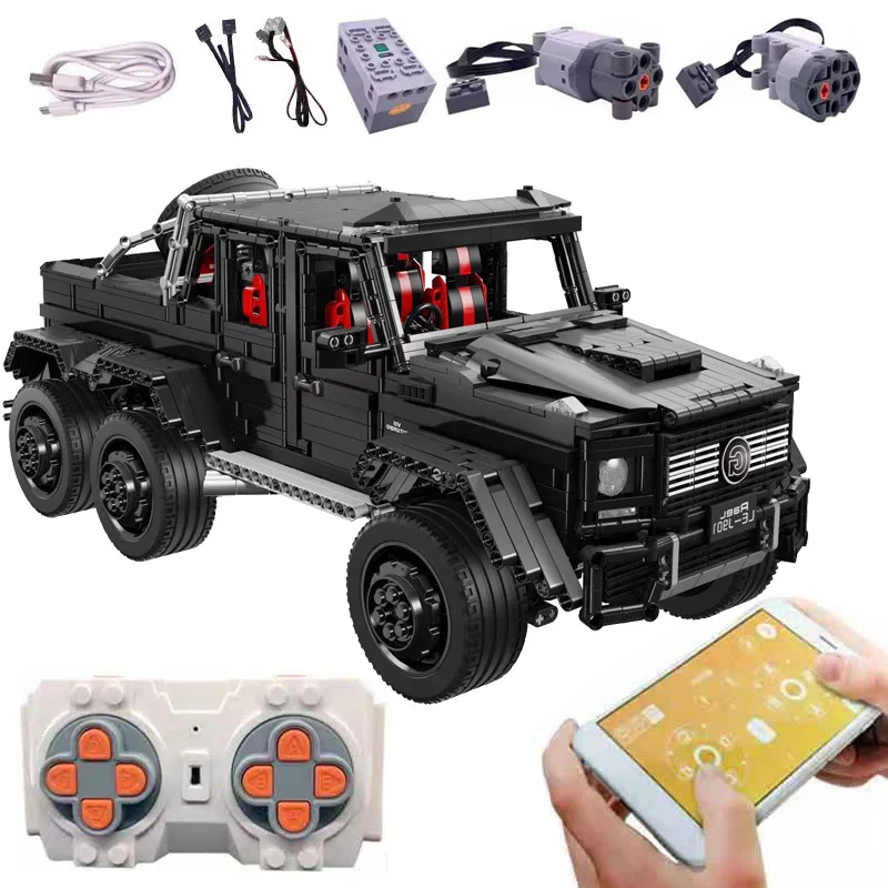 

LE-J901 Technic Car Series Compatible MOC 2425 G63AMG 6X6 LAND CRUISER Set Model Building Blocks Bricks Kids Cars Toys 3300PCS