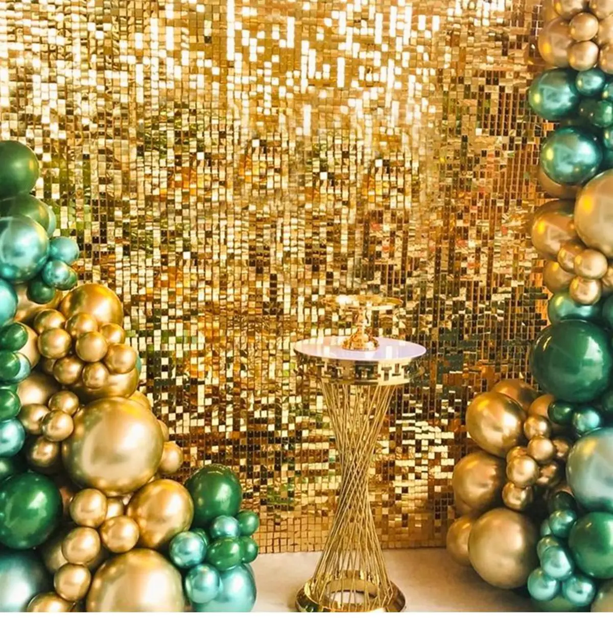 Gold Sequin Curtain Party Background Photozone Birthday Party Decor Shimmer Baby Shower Glitter Foil Wall Backdrop Wedding Decor photography curtain birthday backdrop party backdrop curtain party decoration photo booth props photography props wall backdrop panels party supplies