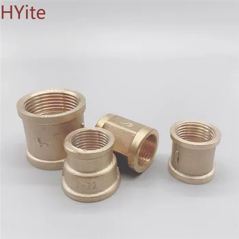 

F/F 1/2" 3/4" 1" BSP Female Thread water Brass Pipe Fittings Rounding Nut Rod Connector Coupling Full Port Copper Adapter