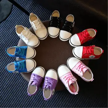 

Children Canvas Shoes 2019 Spring Fashion Girls Breathable Sneaker Casual Shoes Boys Soft Chaussure Toddler Kids Sneakers
