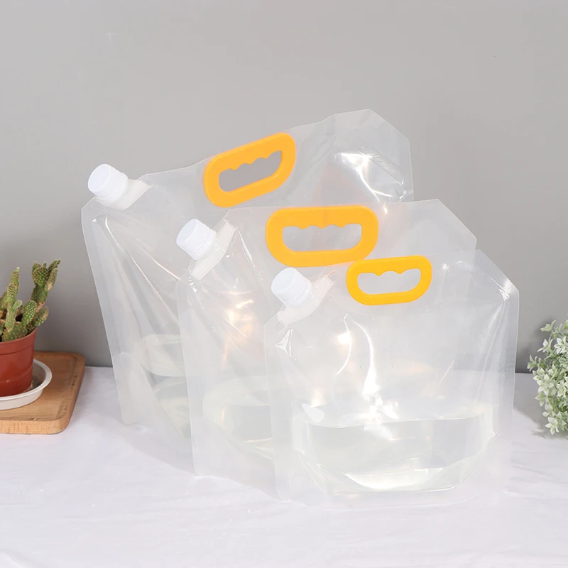 1PC 1.5/2.5/5L Stand-up Safety Drink Packaging Bag Pouch Beer Juice Milk Liquid Wedding Party Drinking Bags | Дом и сад