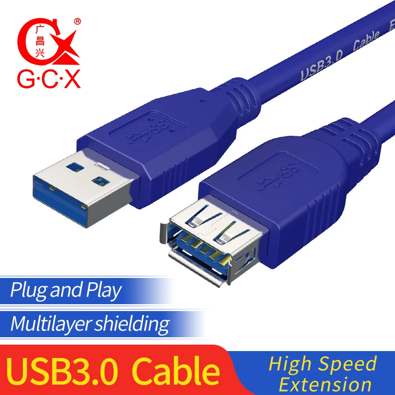 GCX USB удлинитель кабеля для передачи данных штекер гнездо 3 0 кабель шнур ПК