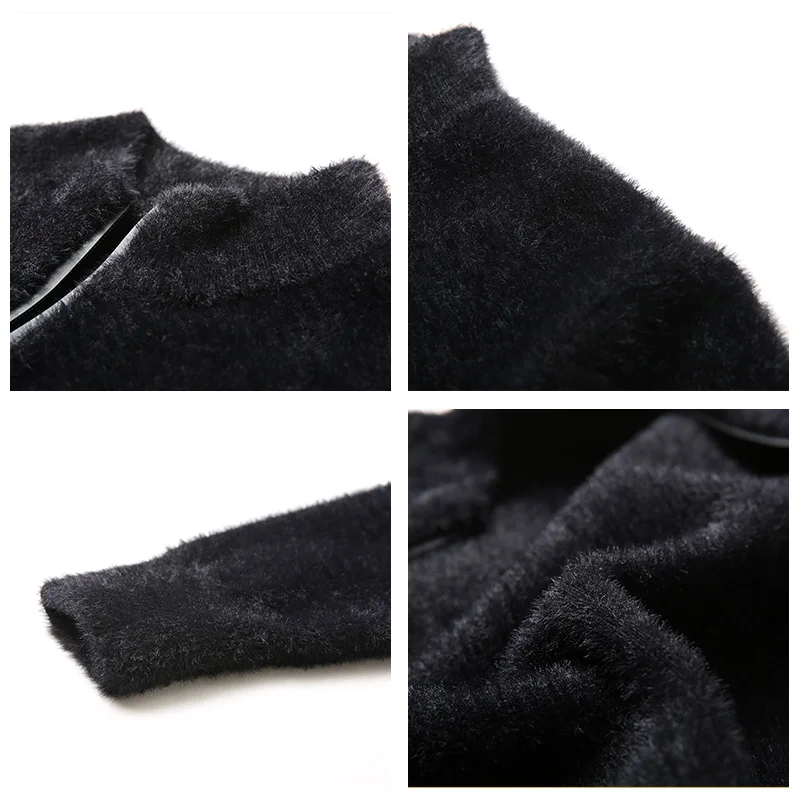 Low Price UCAK Brand Sweatercoat Men 2020 New Fashion Trend Casual Streetwear Solid Autumn Winter O-Neck Zipper Warm Sweaters Male U1038