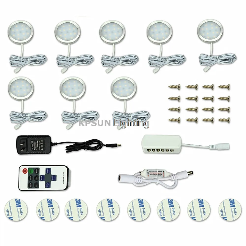 2.5W LED Cabinet Light Puck Light Showcase Lamp DC12V LED Kitchen Lighting Closet Cupboard Drawer Wardrobe Lights CE (9)