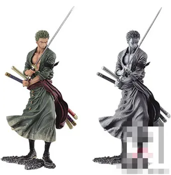 

Statue ONE PIECE Roronoa Zoro Three Knives Swordsman Full-Length Portrait PVC Action Figure Collectible Model Toys BOX Y1046