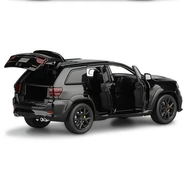Car model 1: 32 Alloy Car JEEP-SRT Grand Cherokee Classic Car Steering Shock Absorber Sound And Light Toy Car Boy Gifts 3