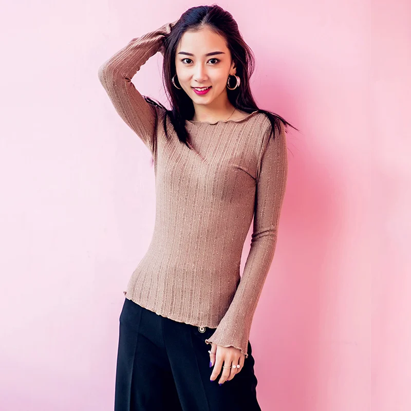 Khaki tops Новые Топы Для латинских танцев, женская одежда с длинным рукавом для тренировок, Профессиональные Платья для латинских танцев, женские танцевальные костюмы для румбы VO170 - Цвет: Khaki tops