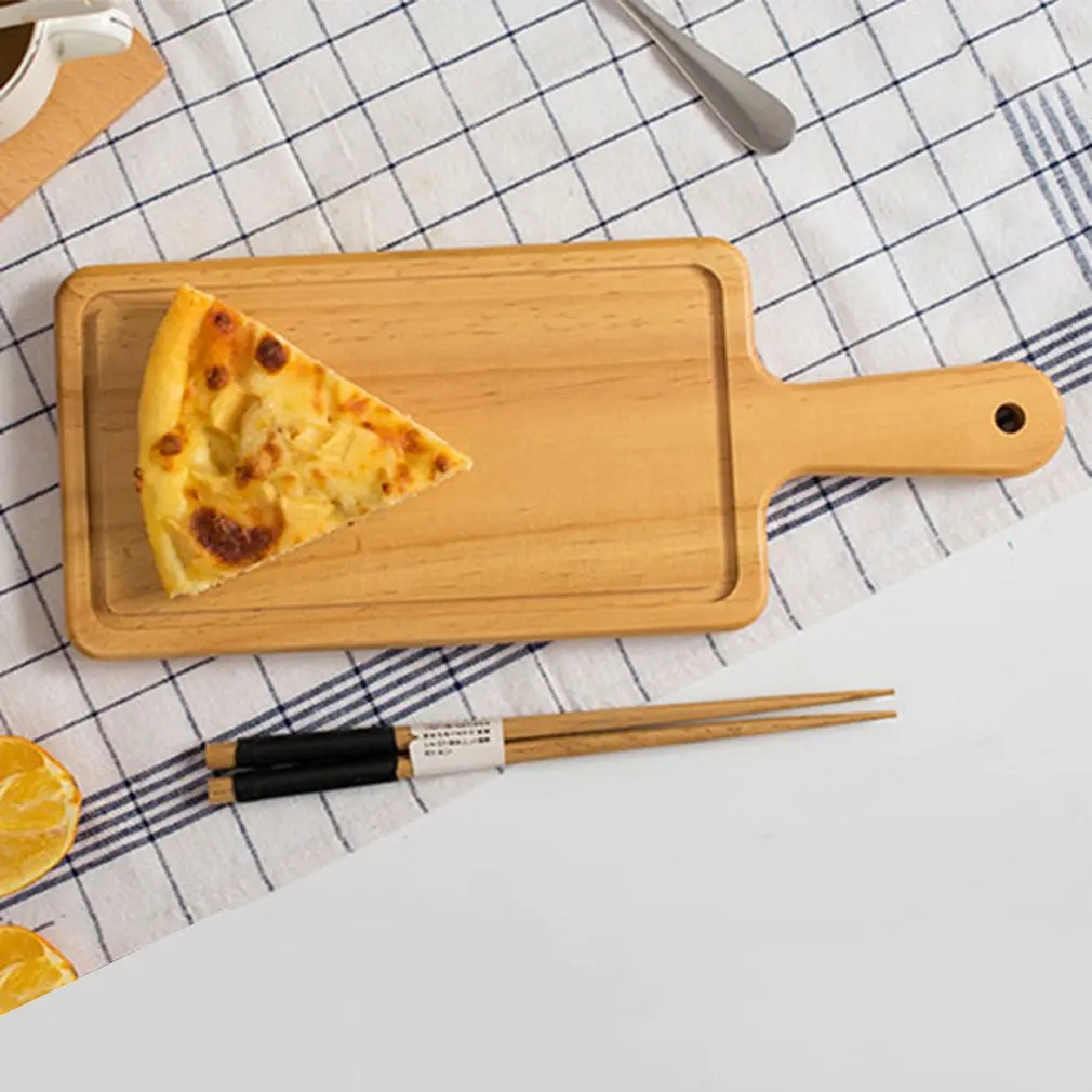 2 размера натуральные кухонные измельчители паллет для хлеба с ручкой для выпечки разделочная доска деревянная доска ручной работы кухонные аксессуары
