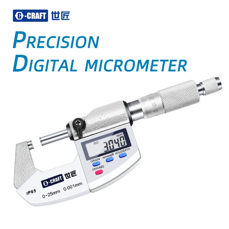 Digital Micrometer High Precision Outer Diameter Wall Thickness Caliper