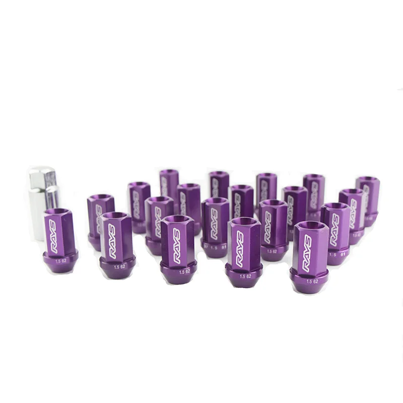 

Aluminum Wheel Lock Nuts Racing Lug Nuts Length 42MM 12x1.5/1.25 for RAYS Car Accessories universial