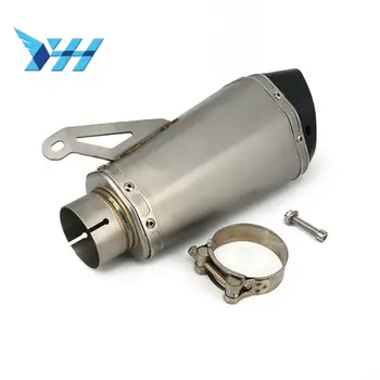 

Motorcycle 61MM Titanium With Carbon Fiber Exhaust Muffler Hardware Pipe For BMW S1000 2010 2011 2012 2013 2014