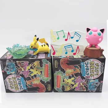 

TAKARA TOMY 8pcs Pokemon Pocket Monsters Pikachu Articuno Eevee Figure Elf Doll Scenes Toys Children Gifts Action Figure