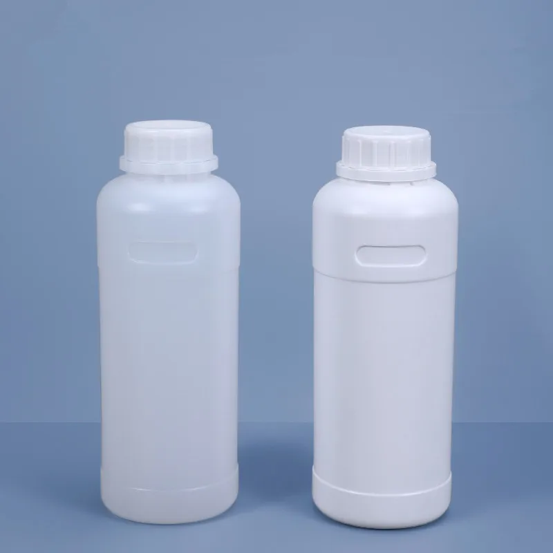 600ML 둥근 병 플라스틱 빈 화학 액체 소독제 저장 용기 밀폐 씰링 HDPE 병 1Pcs