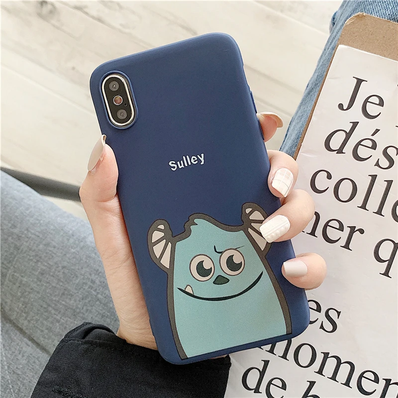 TRISEOLY Мягкий силиконовый чехол для iPhone X 8 6 6s 7 Plus мультфильм Салли бигейе с