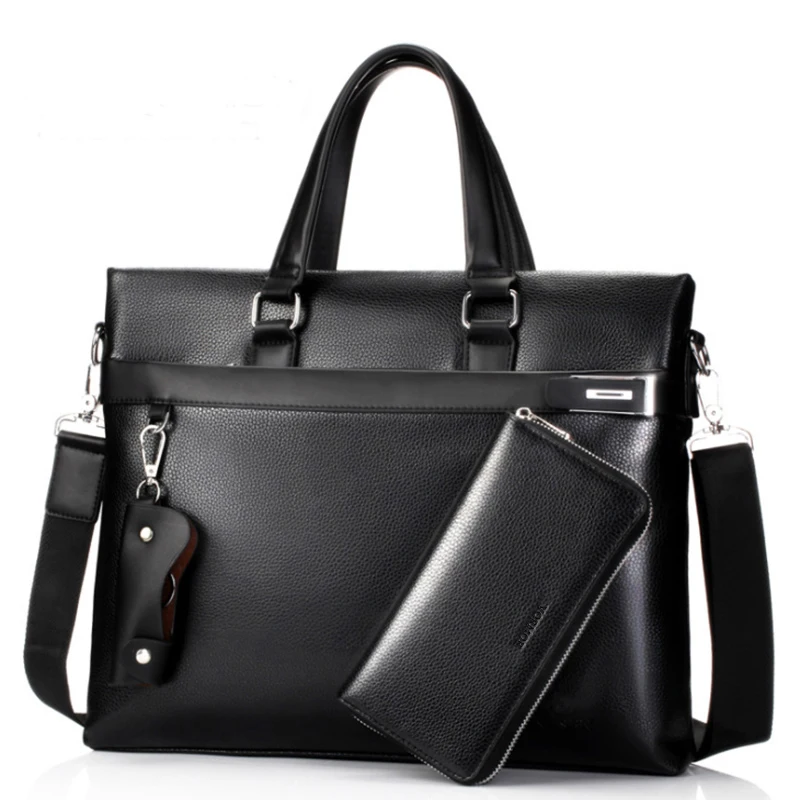 VORMOR Fashion font b Men b font Tote Casual Briefcase Business Leather font b Shoulder b
