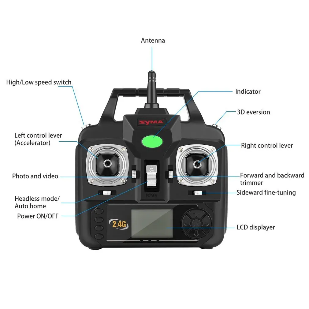 SYMA X5C дрона с дистанционным управлением с 2MP HD Камера 6-Axis Gyro сильное сопротивление ветра(обновление версии) удаленный Управление вертолет Quadcopter