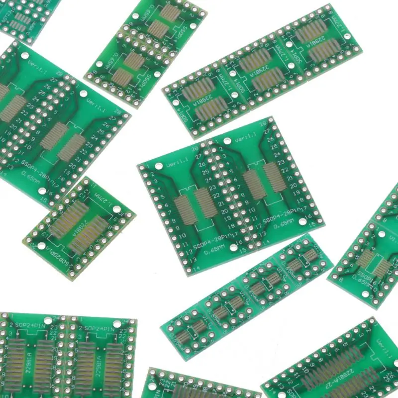 35 шт./7value5pcs PCB Board SMD Turn to DIP SOP SSOP TSSOP SOT23 8 10 14 16 24 28 Dropship | Бытовая техника