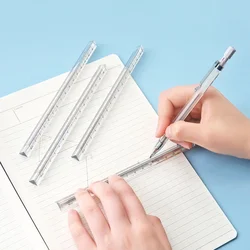 3 pçs/set plástico Transparente governante triângulo 15 centímetros ferramenta de estilo simples bonito caneta papelaria Estudante da escola & de escritório suppiness