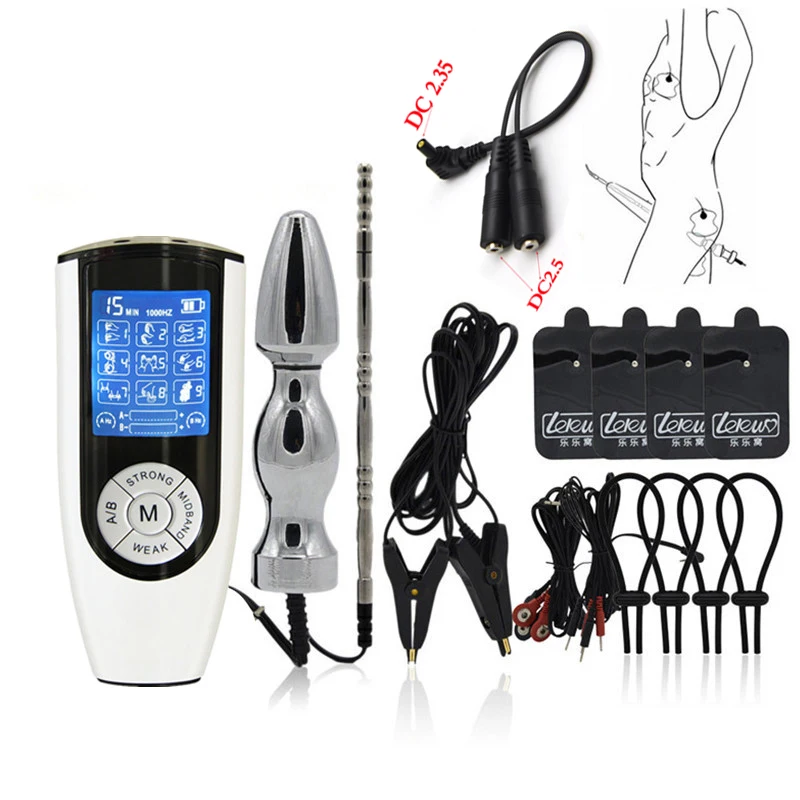 USB Charging Host,Electro Shock Anal Vagina Plug Urethra Catheter Sounds Electro Penis Ring Bdsm Nipple Clips/Pads Adult Sex Toy 1